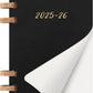 Agenda Espiral Académica 12 Meses (jul 2025/jun 2026) Preta - Capa Flexível