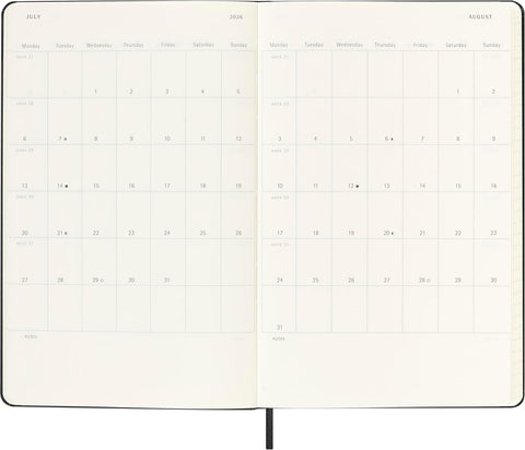 Agenda Diária 18 Meses 2025/26 - Preta