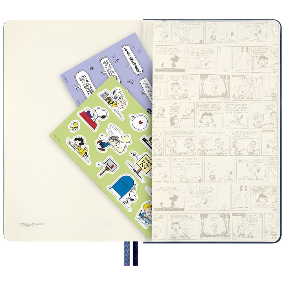 Caixa Presente Peanuts - Caderno Pautado + Caixa de Lápis