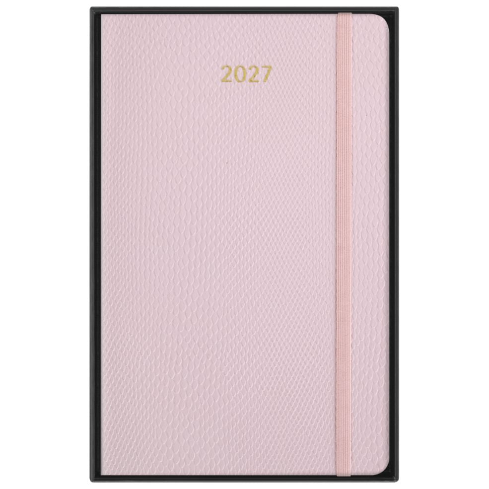 Agenda Semanal Precious & Ethical 12 Meses, em Couro Vegano - Rosa Sakura