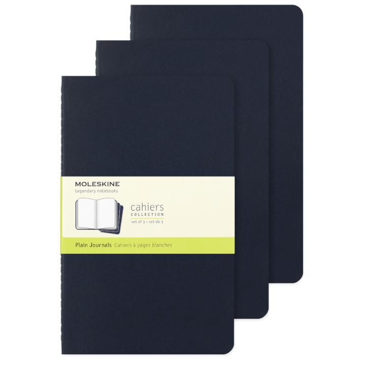 Cahier Azul Indigo - Conjunto de 3 cadernos