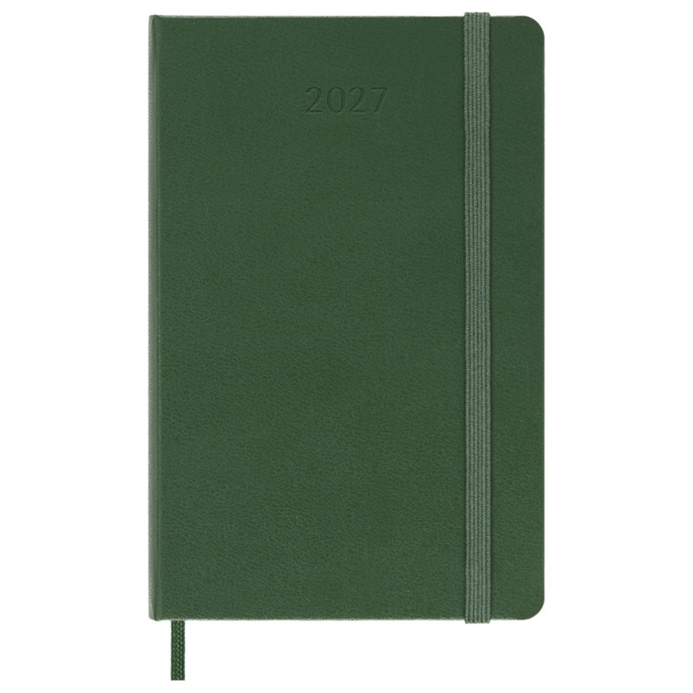 Agenda Plano Semanal 12 Meses 2027 - Verde Mirtilo
