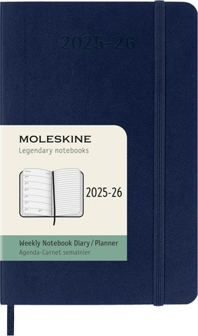 Agenda Semanal 18 Meses 2025/26 Azul Safira - Capa Flexível