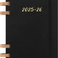 Agenda Espiral Académica 12 Meses (jul 2025/jun 2026) Preta - Capa Flexível