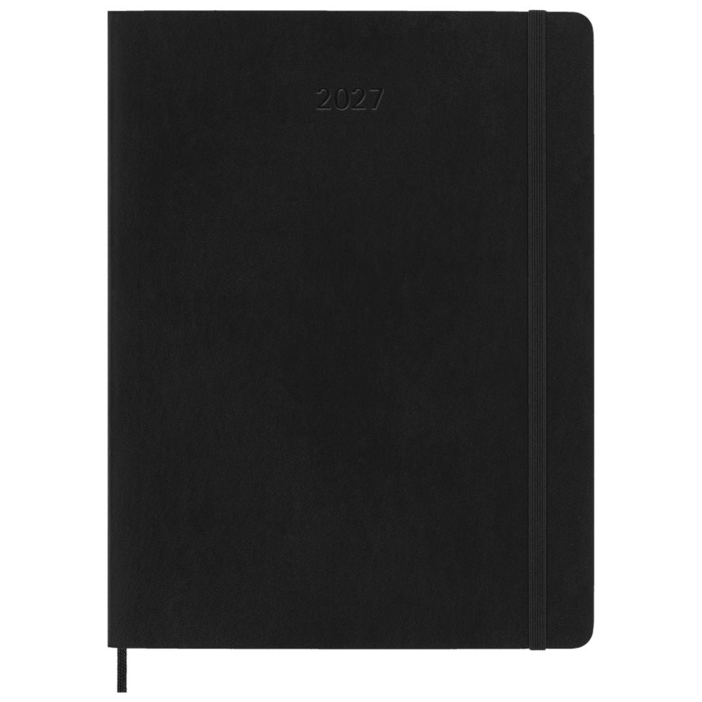 Agenda Mensal 12 Meses 2027 - Preta