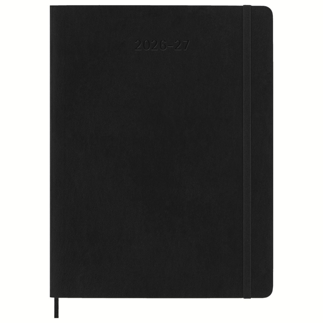 Agenda Semanal 18 Meses 2026/27 Preta - Capa Flexível