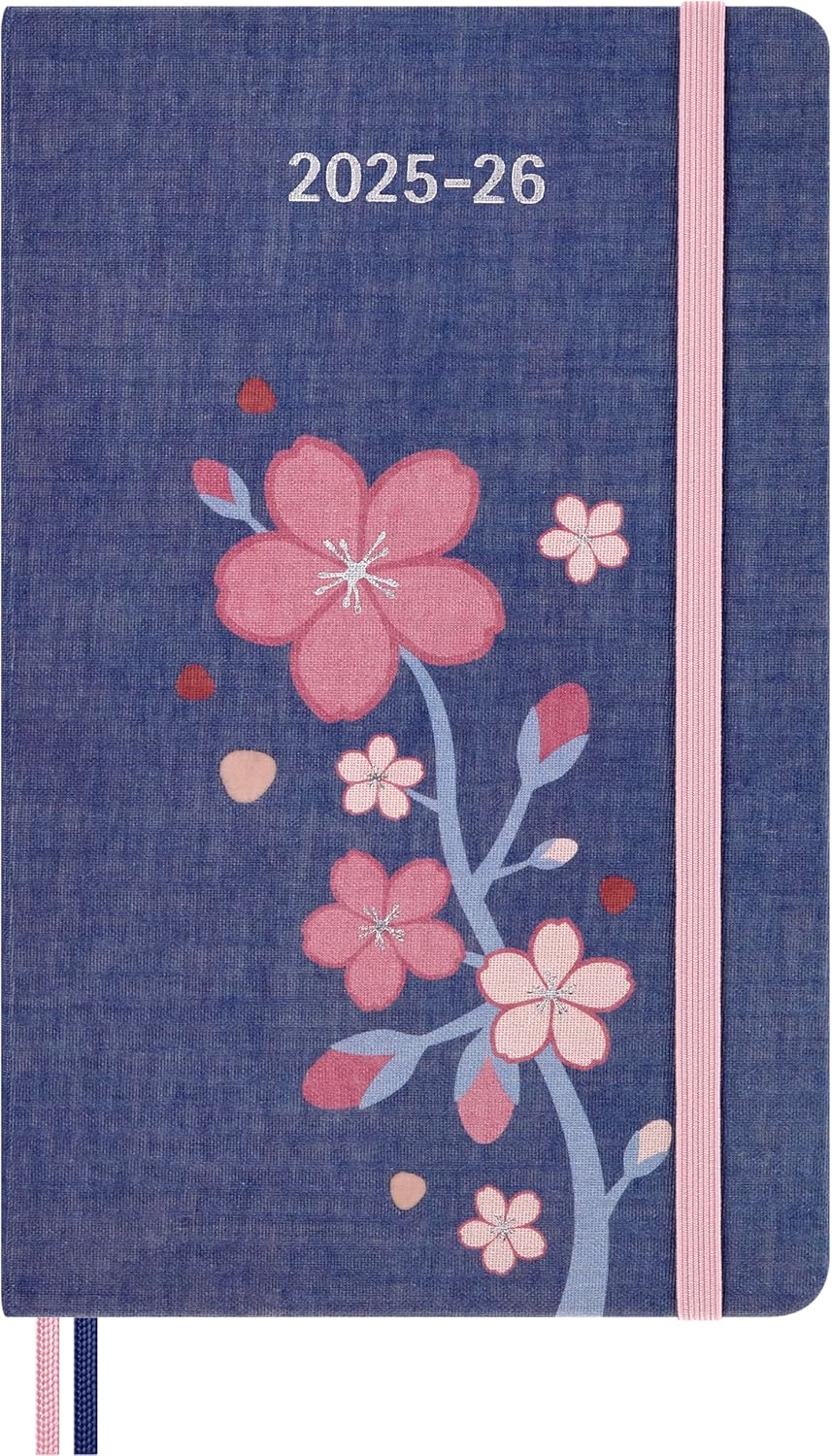 Sakura - Agenda 18 Meses Semanal Grande 2025/2026