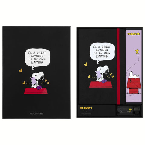 Caixa de Oferta Peanuts - Caderno Pautado + Caixa de 12 Lápis + Afia-Lápis