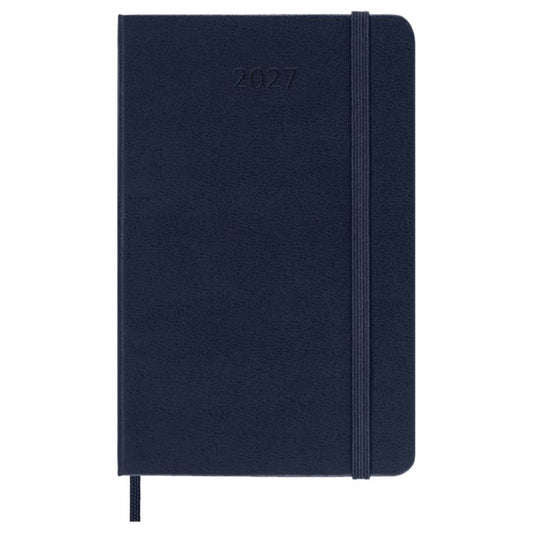 Agenda Diária 12 Meses 2027 - Azul Safira