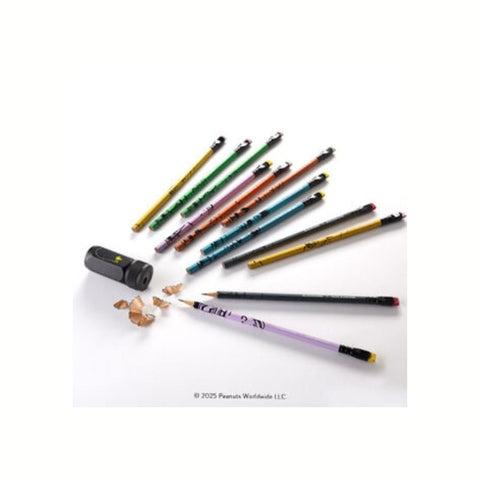 Caixa de Oferta Peanuts - Caderno Pautado + Caixa de 12 Lápis + Afia-Lápis