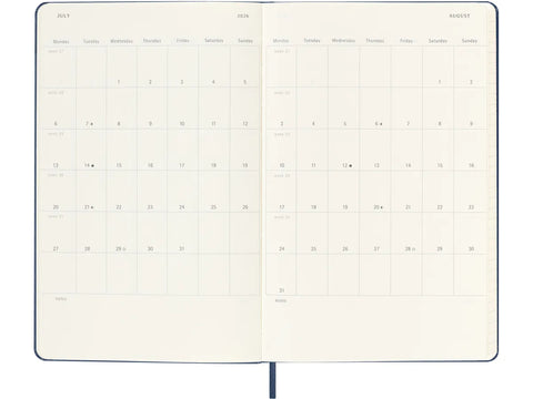 Agenda Semanal 18 Meses 2025/26 Azul Safira - Capa Dura