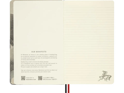 Cavalo de Fogo Branco - Caderno Pautado Grande