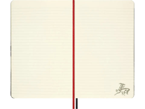 Cavalo de Fogo Branco - Caderno Pautado Grande