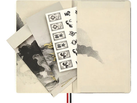 Cavalo de Fogo Branco - Caderno Pautado Grande