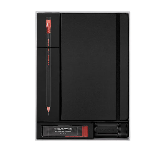 Blackwing/Moleskine - Caixa de 12 Lápis + caderno desenho + afia + borrachas