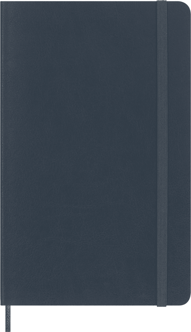 Colecção Precious & Ethical  - Caderno Grande Soft Pautado Azul Petróleo