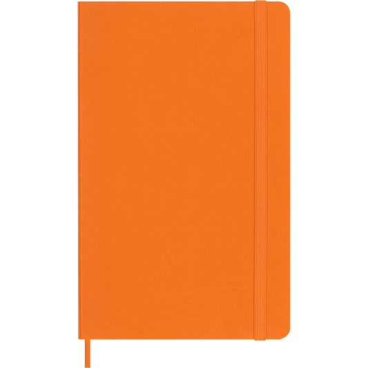 Colecção Precious & Ethical  - Caderno Grande Soft Pautado Cor de Laranja
