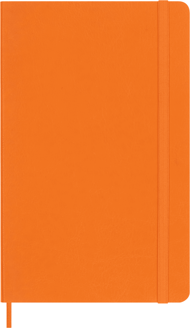 Colecção Precious & Ethical  - Caderno Grande Soft Pautado Cor de Laranja