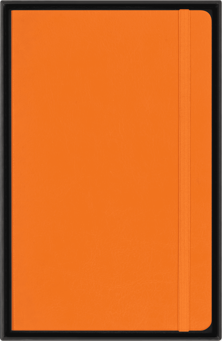 Colecção Precious & Ethical  - Caderno Grande Soft Pautado Cor de Laranja