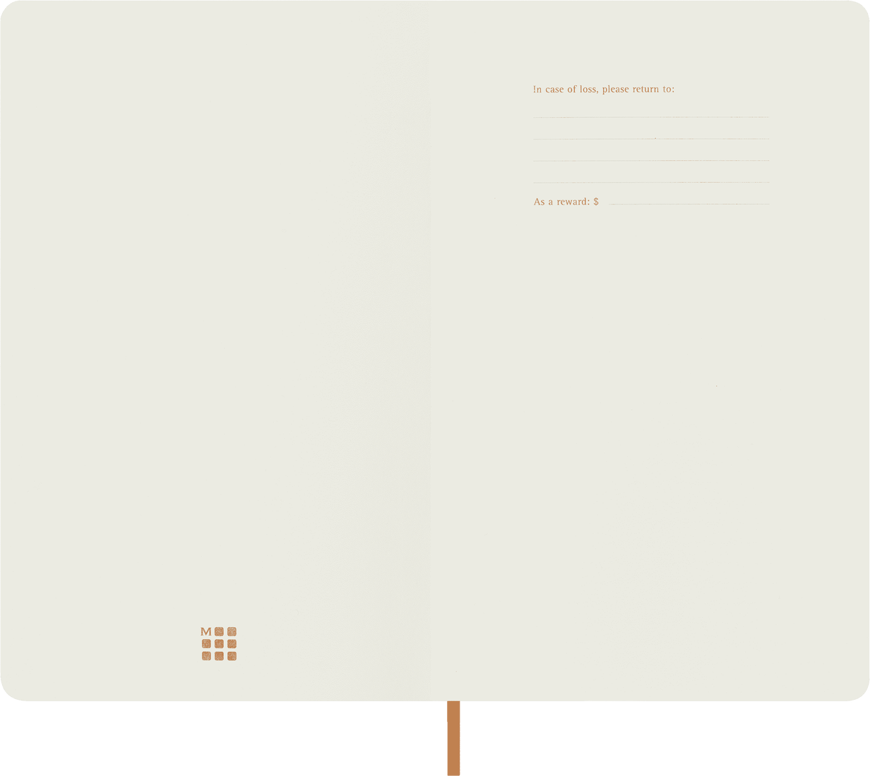Colecção Precious & Ethical  - Caderno Grande Soft Pautado Cor de Laranja