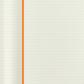 Colecção Precious & Ethical  - Caderno Grande Soft Pautado Cor de Laranja