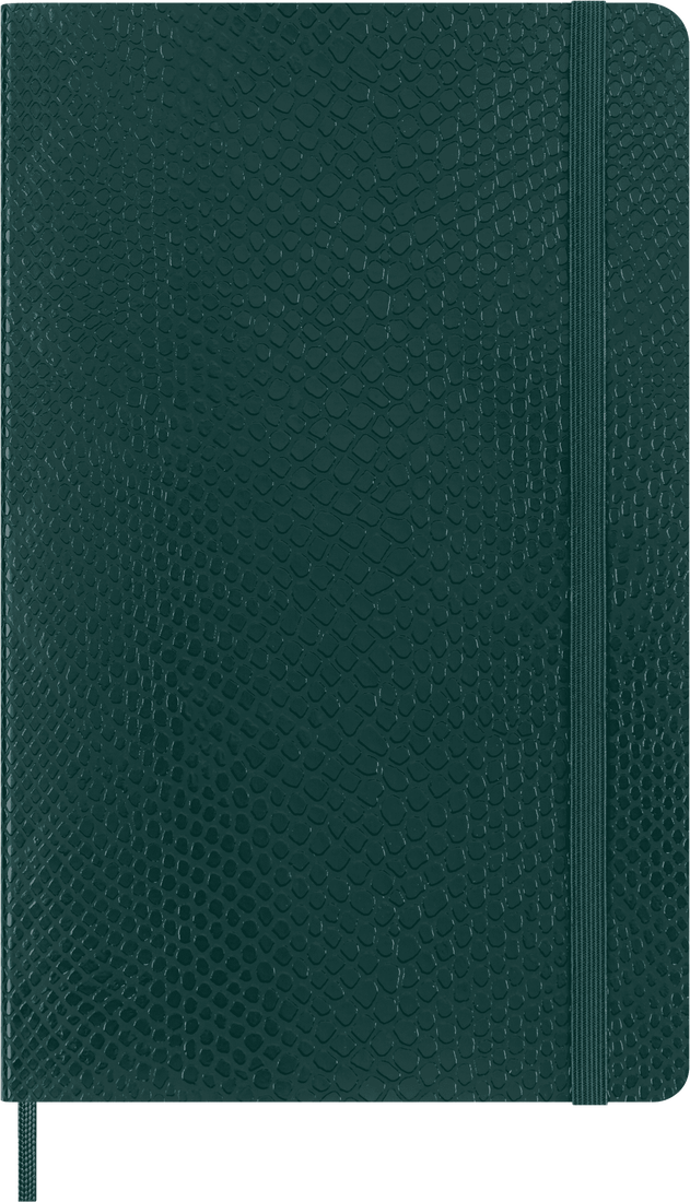 Colecção Precious & Ethical - Caderno Soft Pautado Verde com efeito Python