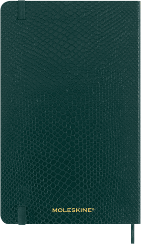 Colecção Vegan - Caderno Soft Pautado Verde com efeito Python