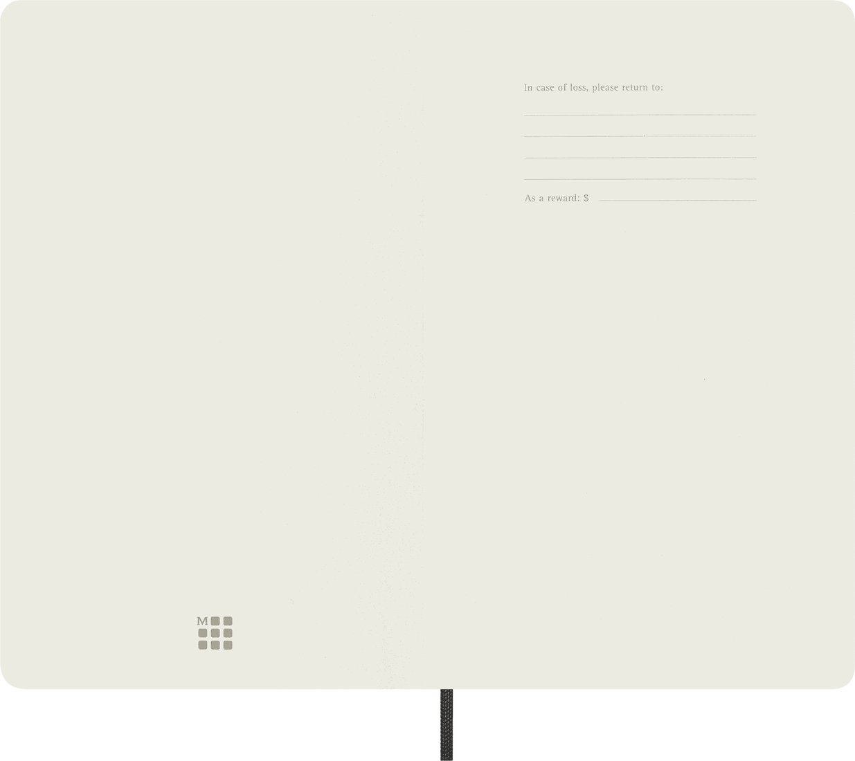 Colecção Precious & Ethical  - Caderno Soft Pautado Preto com efeito Python