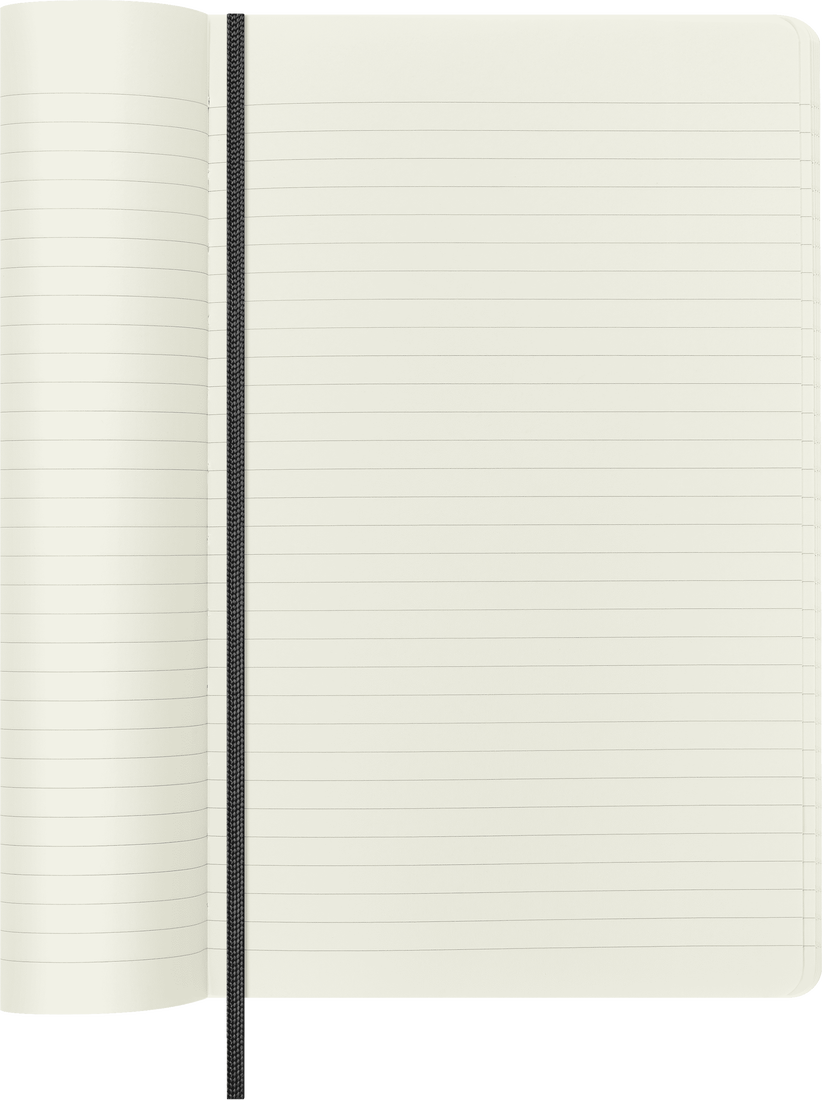 Colecção Precious & Ethical  - Caderno Soft Pautado Preto com efeito Python