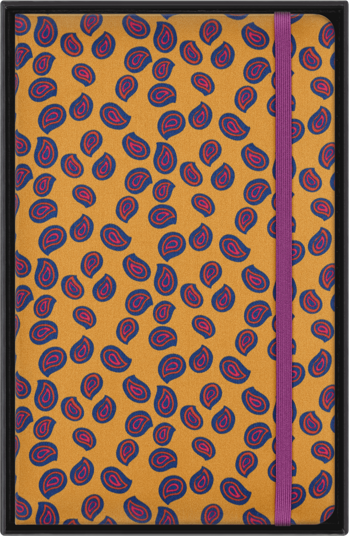 Colecção Silk - Caderno Grande Pautado Amarelo