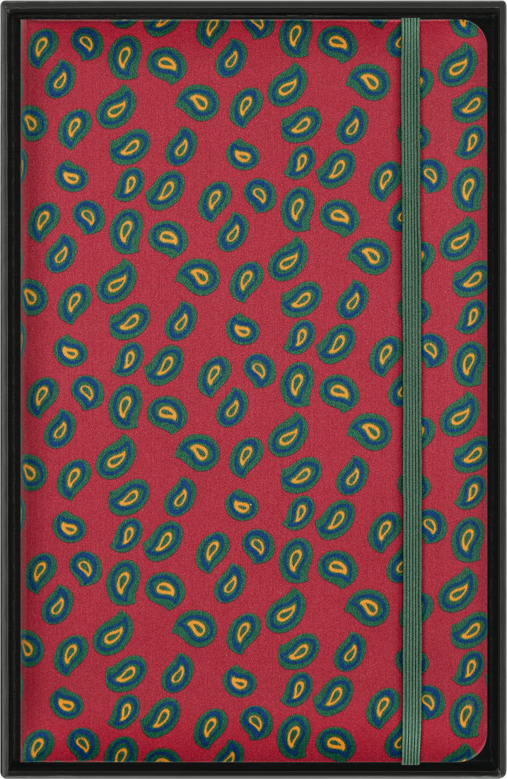 Colecção Silk - Caderno Grande Pautado Bordeaux