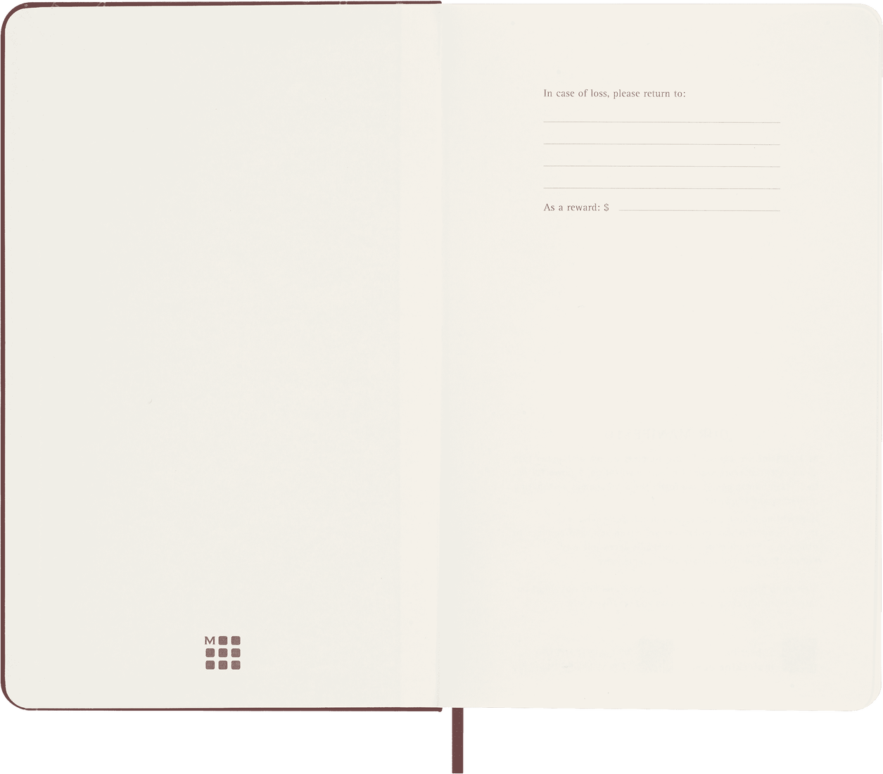 Colecção Silk - Caderno Grande Pautado Bordeaux