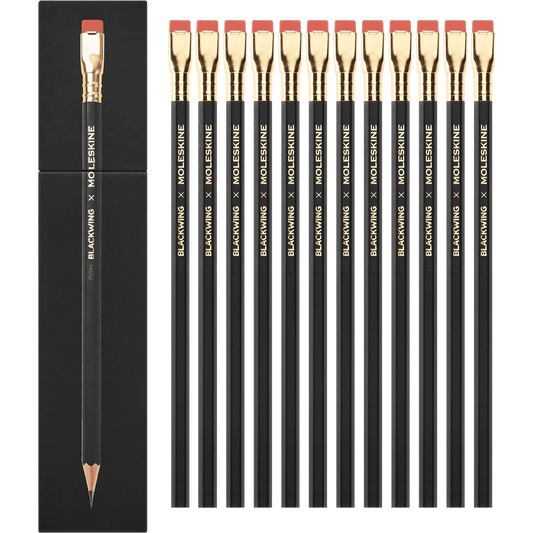Blackwing/Moleskine - Caixa de 12 Lápis ponta dura