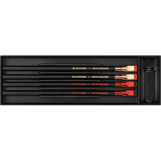 Blackwing/Moleskine - Caixa de 4 Lápis + Afia