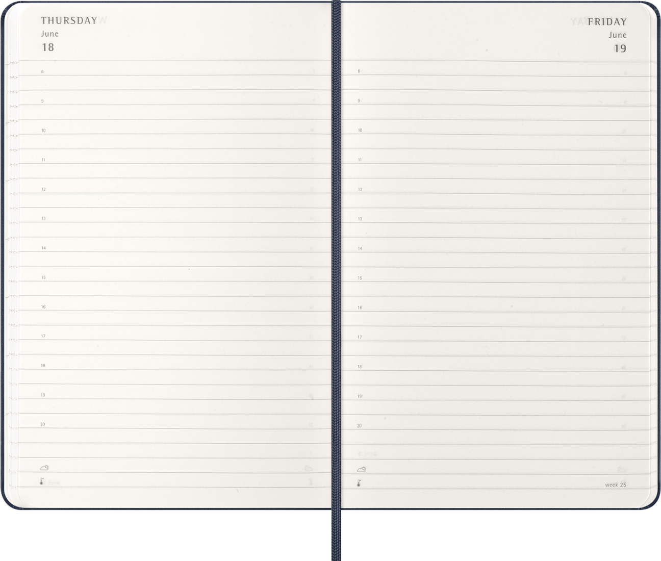 Agenda Diária 2026 - Azul Safira