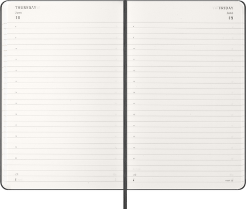 Agenda Diária 2026 - Preta