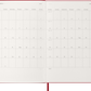 Agenda Diária 2026 - Vermelha