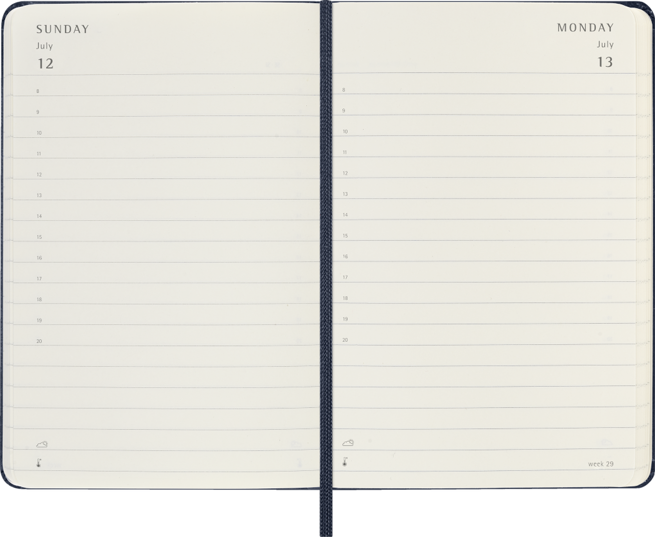Agenda Diária 2026 - Azul Safira