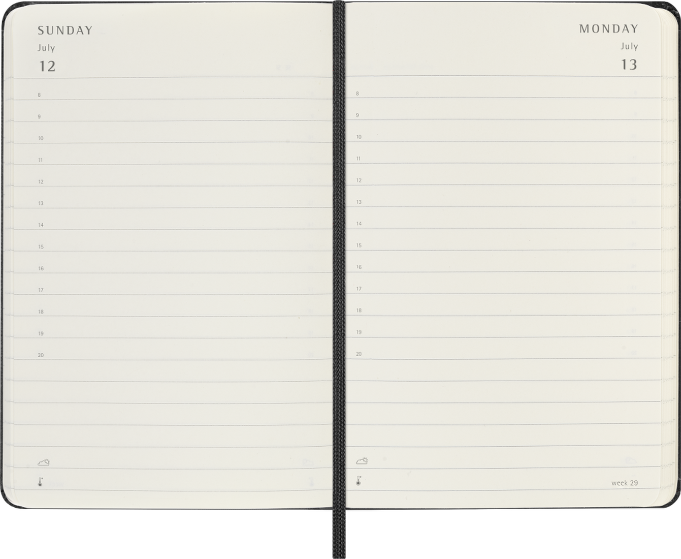 Agenda Diária 2026 - Preta