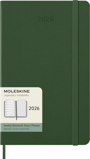 Agenda Plano Semanal 2026 - Verde Mirtilo
