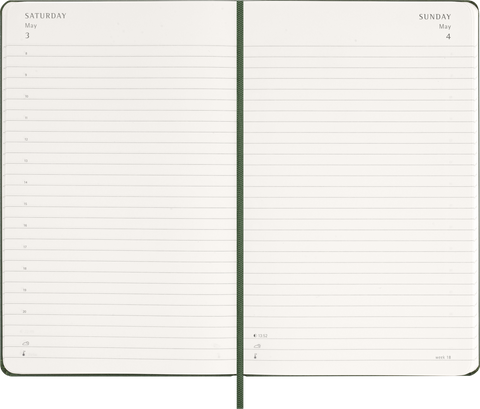Agenda Diária 2026 - Verde Mirtilo