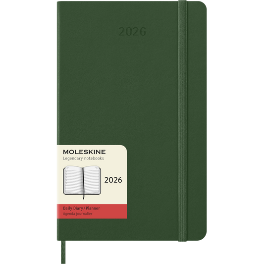 Agenda Diária 2026 - Verde Mirtilo