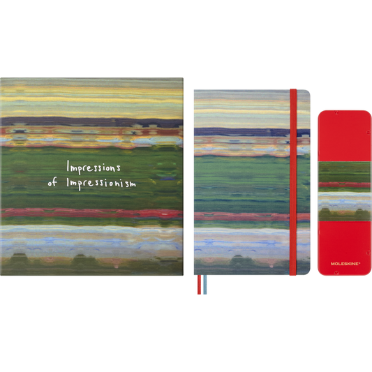 Caderno Impressionismo, Liso + Caixa c/ Lápis de Aguarela - Claude Monet