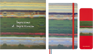 Caderno Impressionismo, Liso + Caixa c/ Lápis de Aguarela - Claude Monet