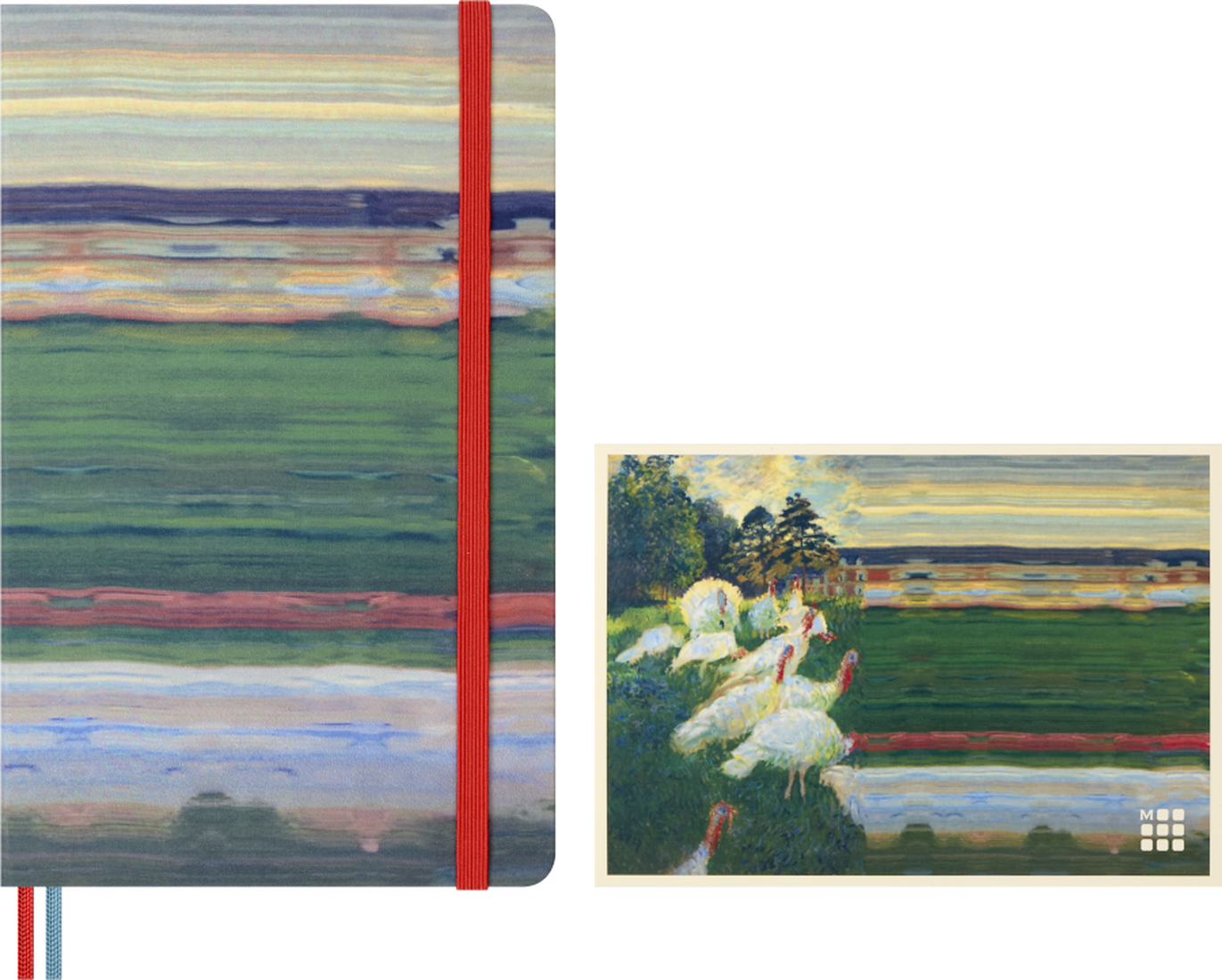Caderno Impressionismo, Liso + Caixa c/ Lápis de Aguarela - Claude Monet