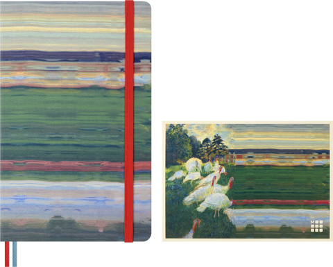 Caderno Impressionismo, Liso + Caixa c/ Lápis de Aguarela - Claude Monet