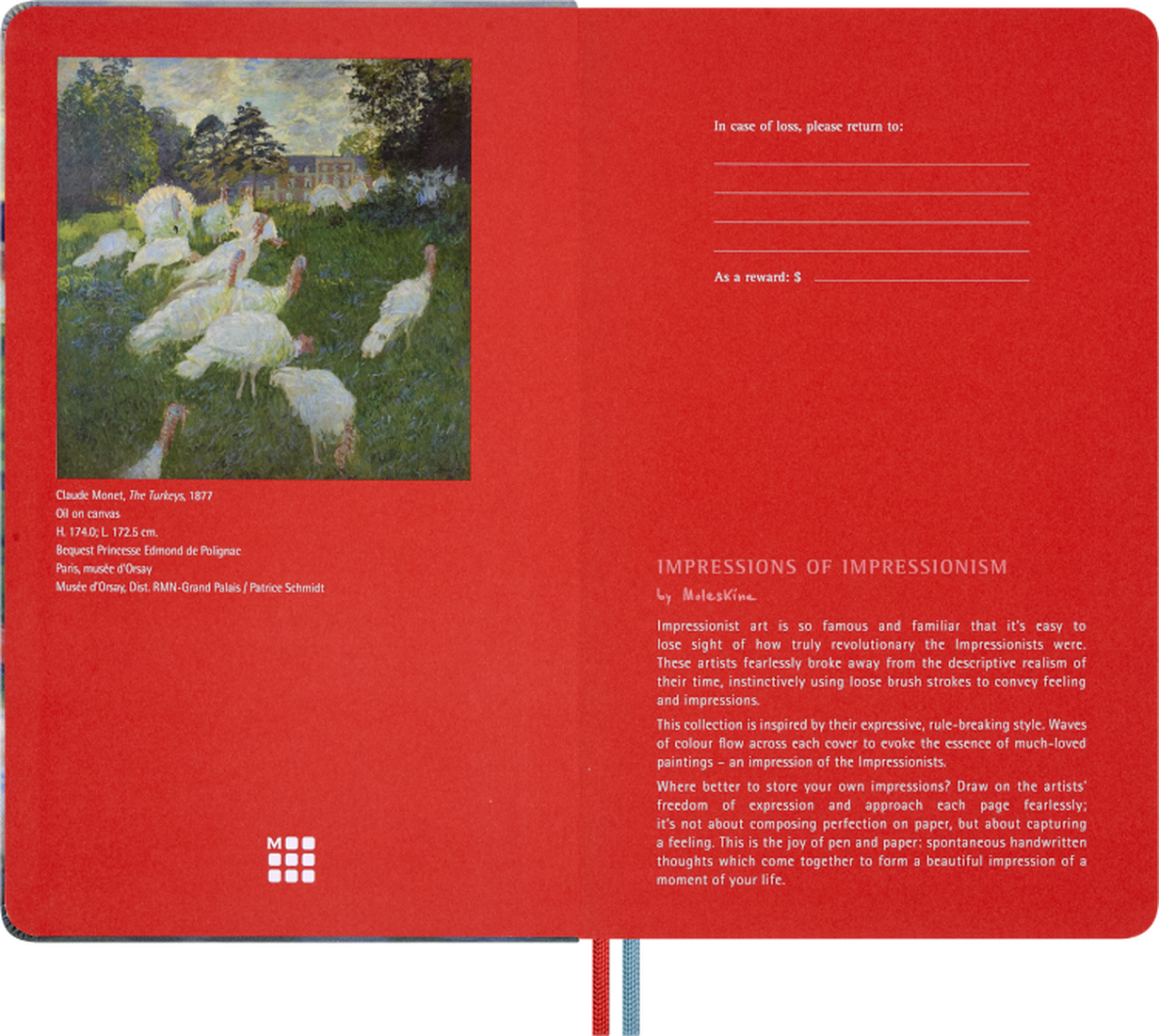 Caderno Impressionismo, Liso + Caixa c/ Lápis de Aguarela - Claude Monet