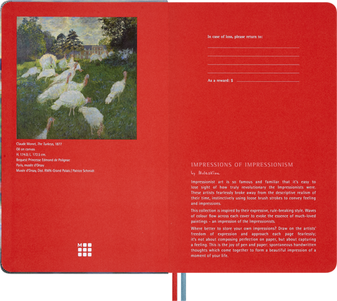 Caderno Impressionismo, Liso + Caixa c/ Lápis de Aguarela - Claude Monet