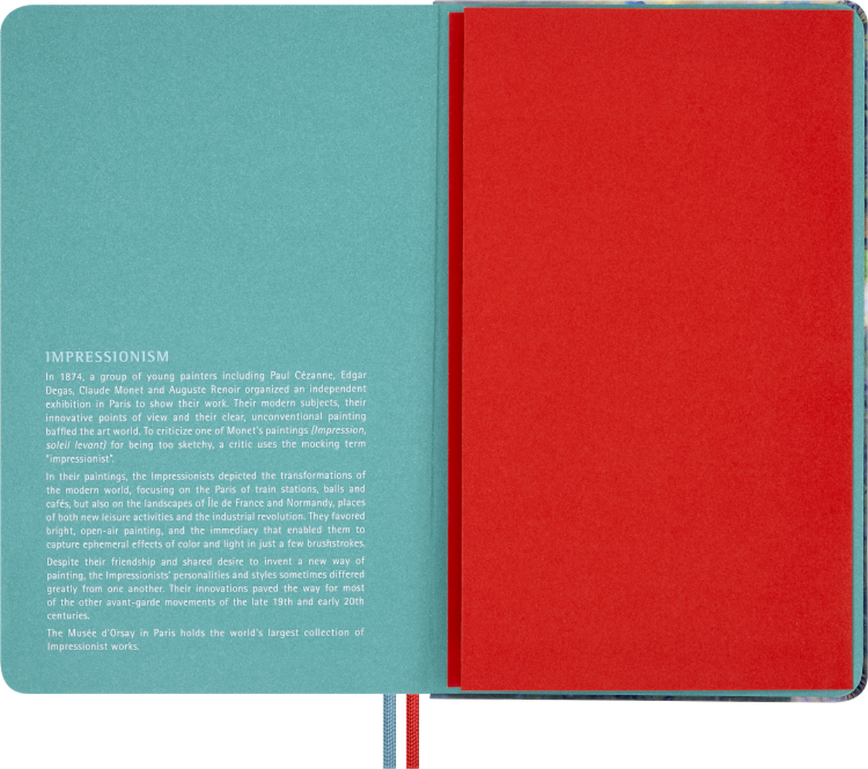 Caderno Impressionismo, Liso + Caixa c/ Lápis de Aguarela - Claude Monet