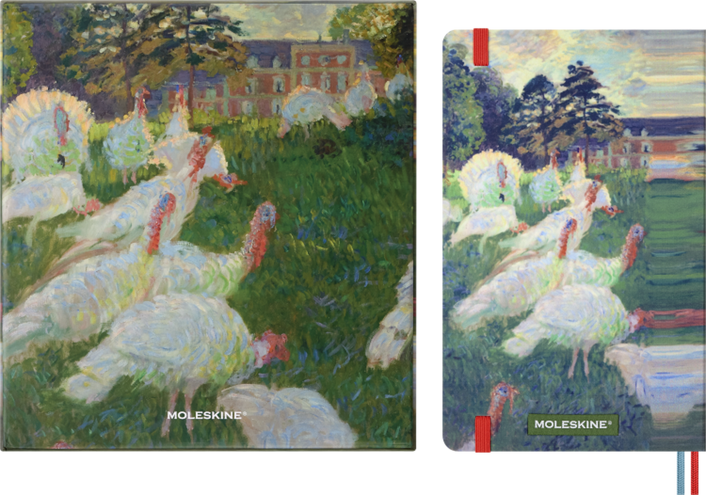 Caderno Impressionismo, Liso + Caixa c/ Lápis de Aguarela - Claude Monet